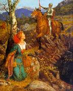 Arthur Hughes Gareth Helps Lyonors and Overthrows the Red Knight China oil painting reproduction